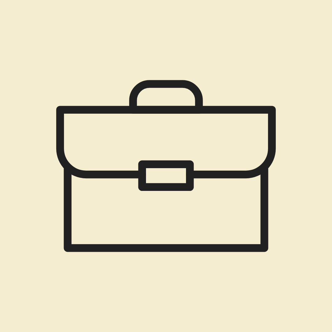 Business and technology briefcase icon