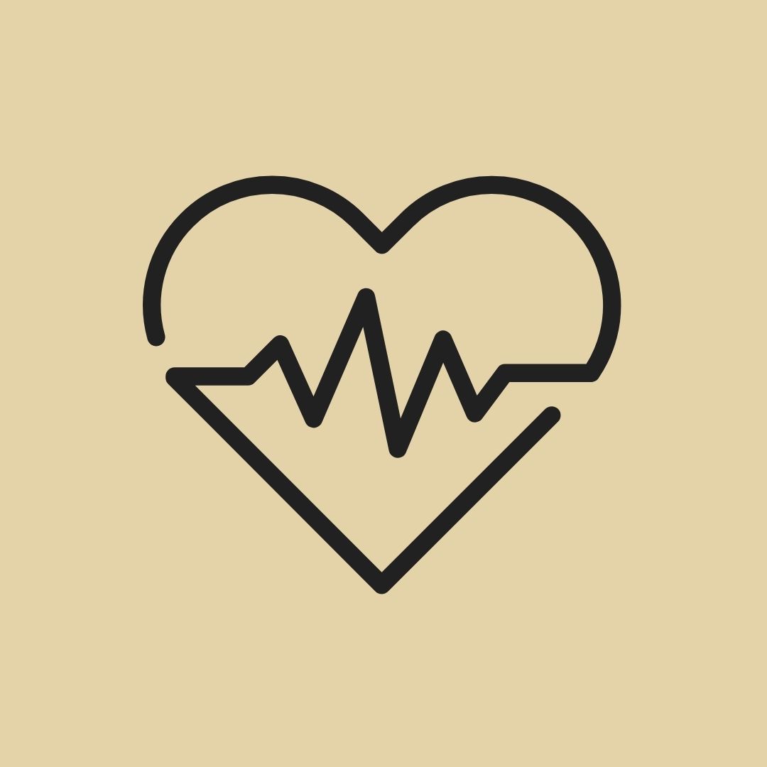 Health heart monitor icon
