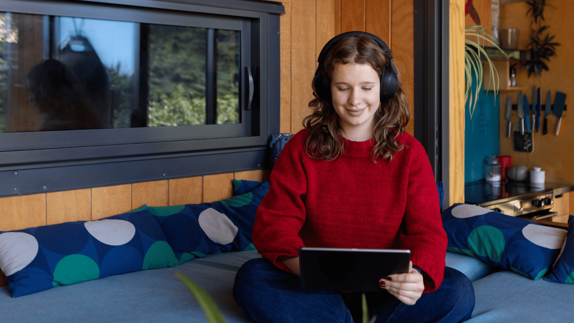 University of Canterbury student in a video session for her online Bachelor of Criminal Justice