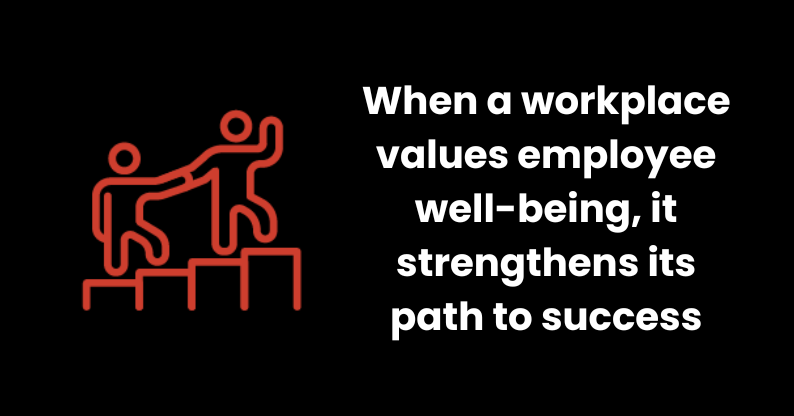 When a workplace values employee well-being, it strengthens its path to success.