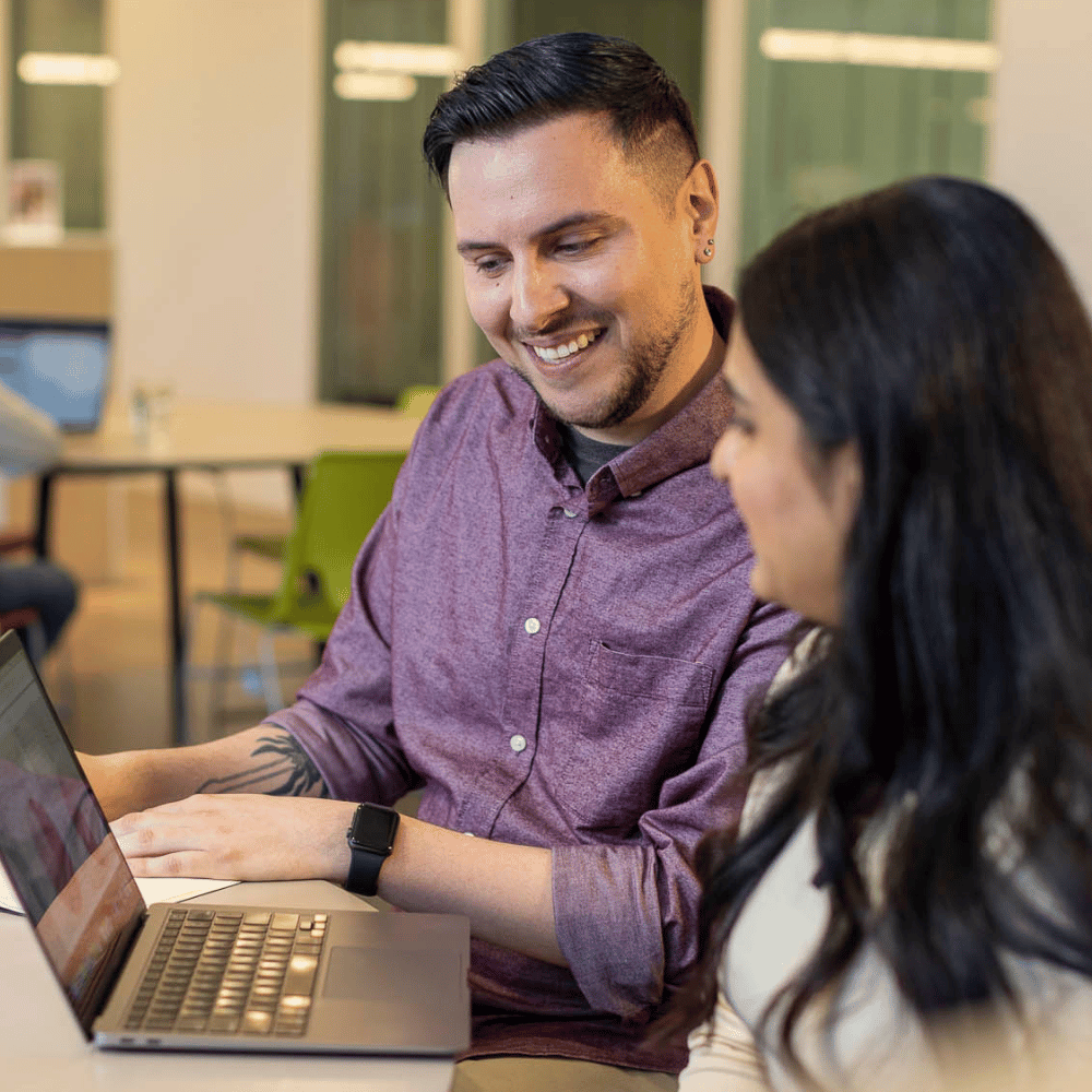 Online bachelor’s degree student receiving dedicated support 