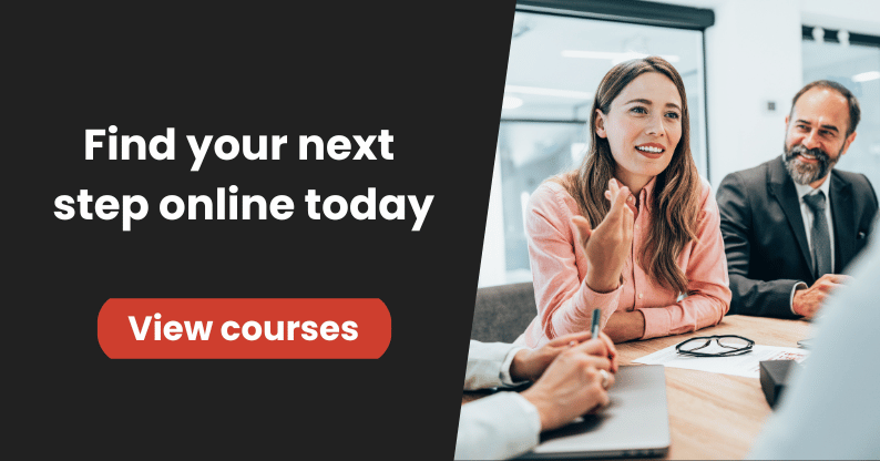 Find your next step online today - view courses